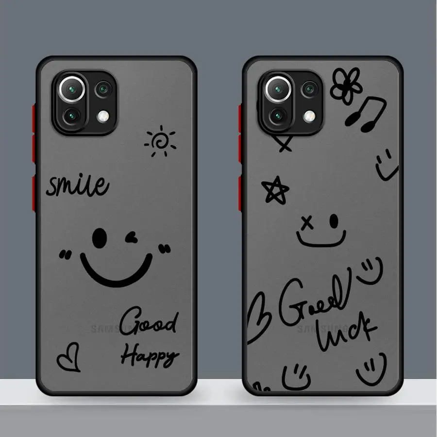 Smiling Face Phone Case for Xiaomi Mi 11 12 13 Lite 5G 12T 11T Pro 13 14 Pro 10T Pro 5G 9T Pro 12X Funda Silicone Cover