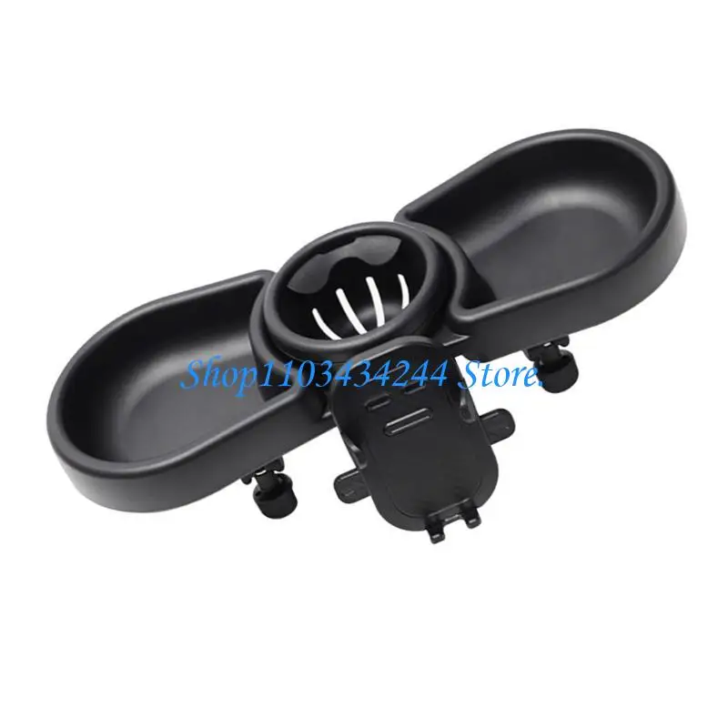 

G2TC Pram Dinning Plate Bottle Holder with Divided Sections for Infant Dining Comfort