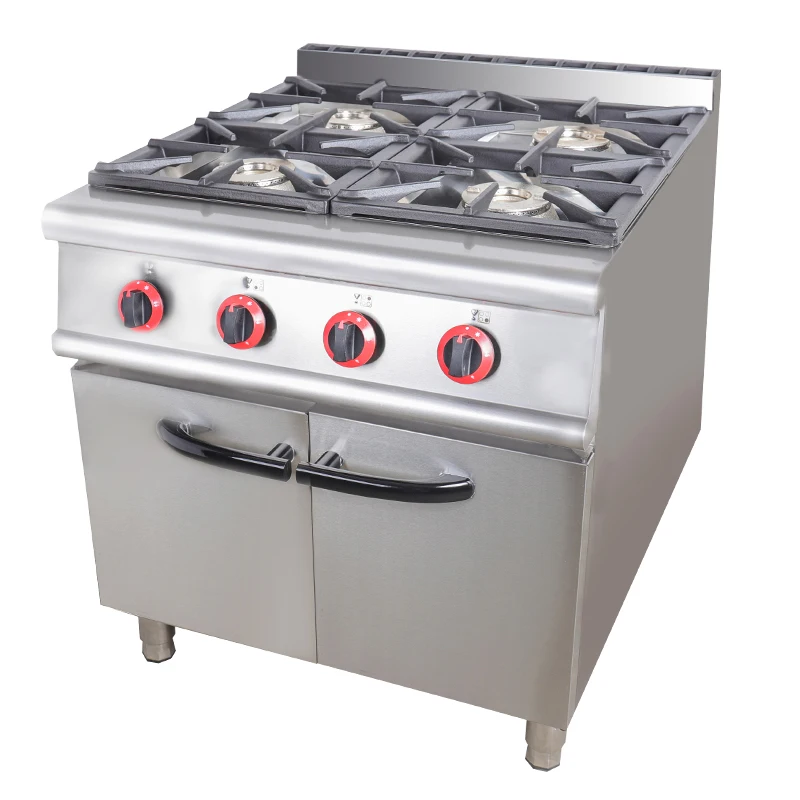 Kitchen Equipment Cooking Equipment 4 Burner Gas Stove Cooker Cooking Stove