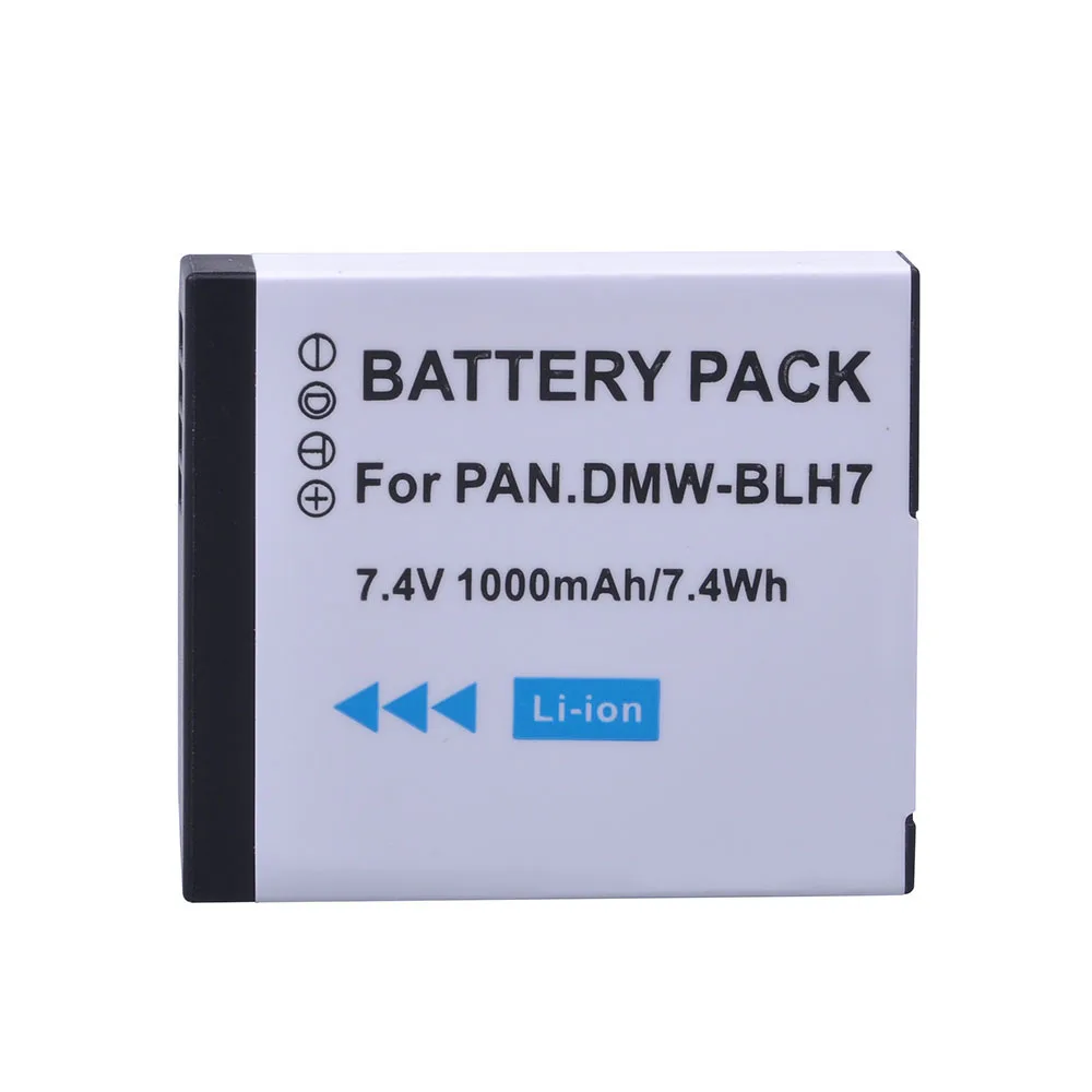 Imagem -05 - Bateria para Panasonic Lumix Dc-gx850 Dmw-blh7 Dmw-blh7e Dmw-blh7pp Dmc-lx10 Dmc-lx15 Dmc-gm1 Dmc-gm1k 10 Pcs 1000mah