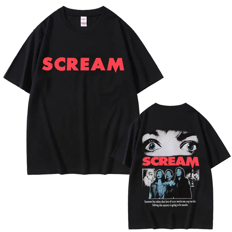 

Classic 90s Horror Movie Scream T-shirt Billy Loomis We All Go A Little Mad Billy T Shirts Men Women Vintage Oversized T-shirts