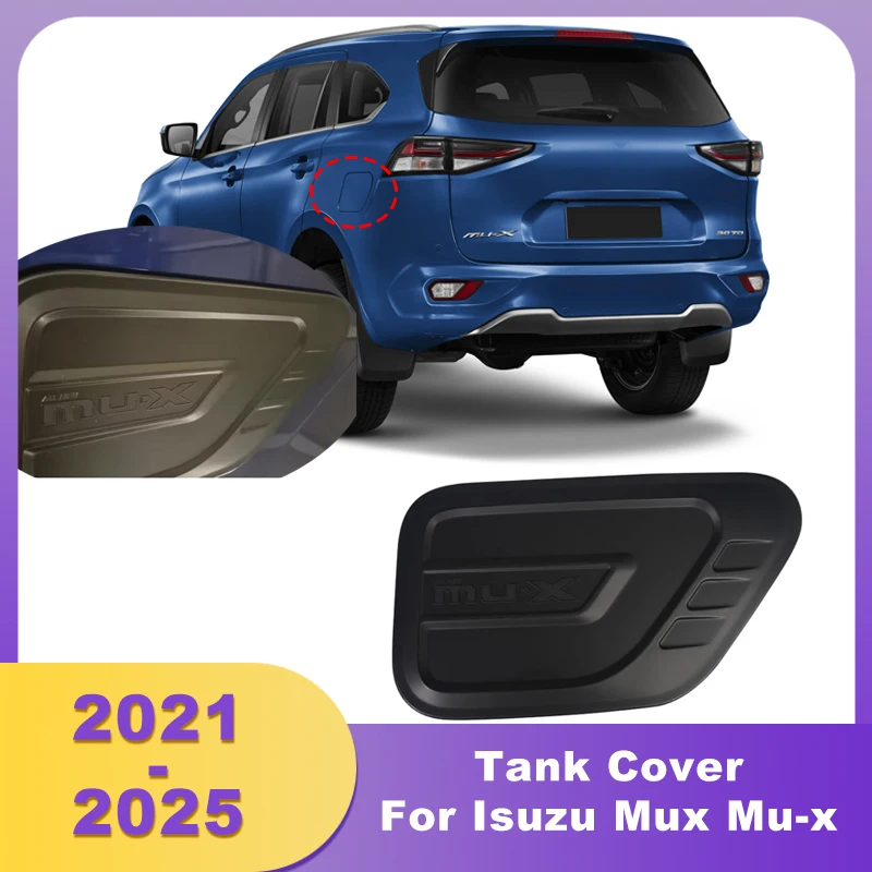 

ABS Tank Cover Oil Fuel Gas Cap Matte Black For Isuzu Mux Mu-x 2021 2022 2023 2024 2025