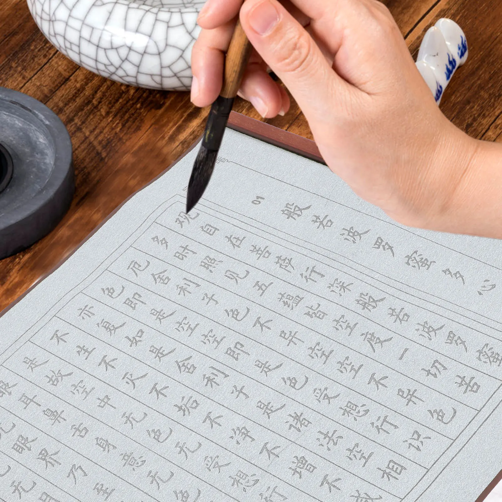 

Calligraphy Water Cloth Reusable Writing Mat for Students Children Practice Ink Absorption Medium Folding Storage Convenient