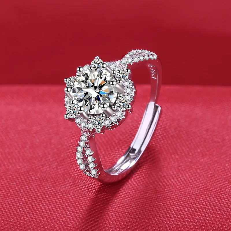 New 925 Sterling Silver Ring 5A Zircon Top Quality for Women Wedding Jewelry Engagement Charm Party Fashion Ring Gifts