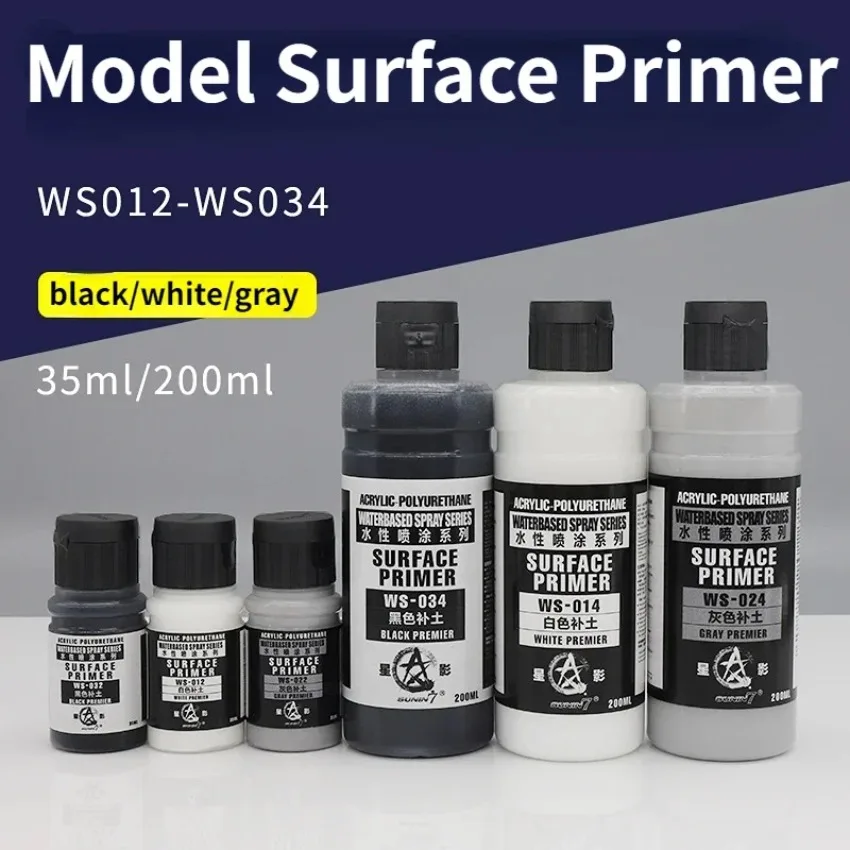 Model Surface Primer Water Soil Filling Assembly Handmade Model Coloring Hand/Spray Coating Military Model Hobby DIY Tools