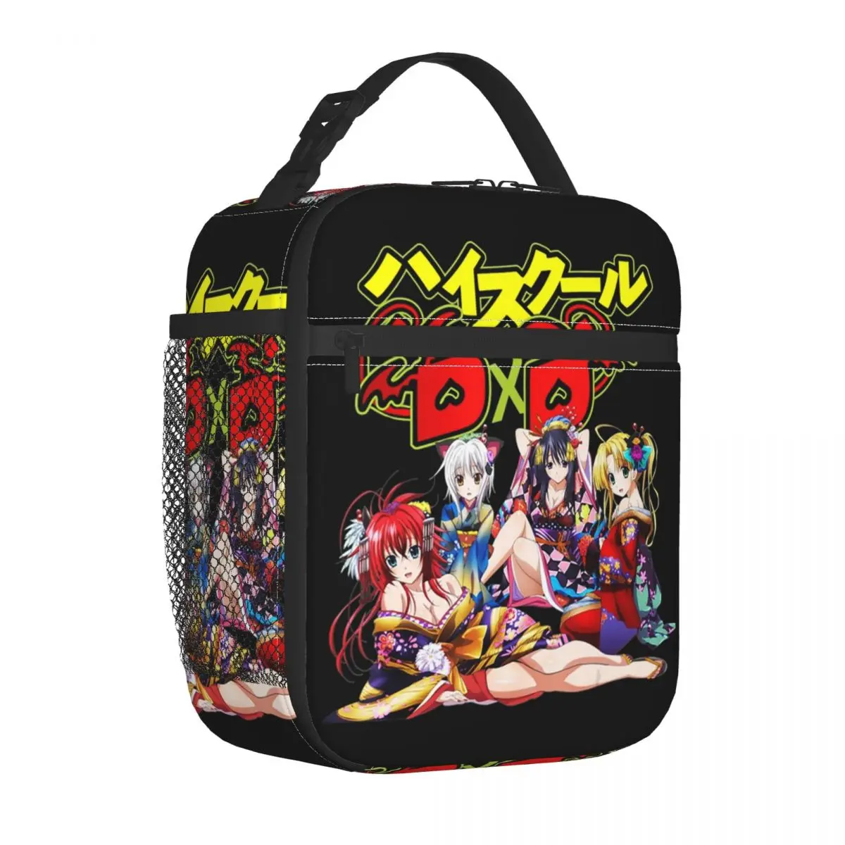 High School Funny Anime DxD Rias Gremory Resuable Lunch Box Women Multifunction Thermal Cooler Food Insulated Lunch Bag