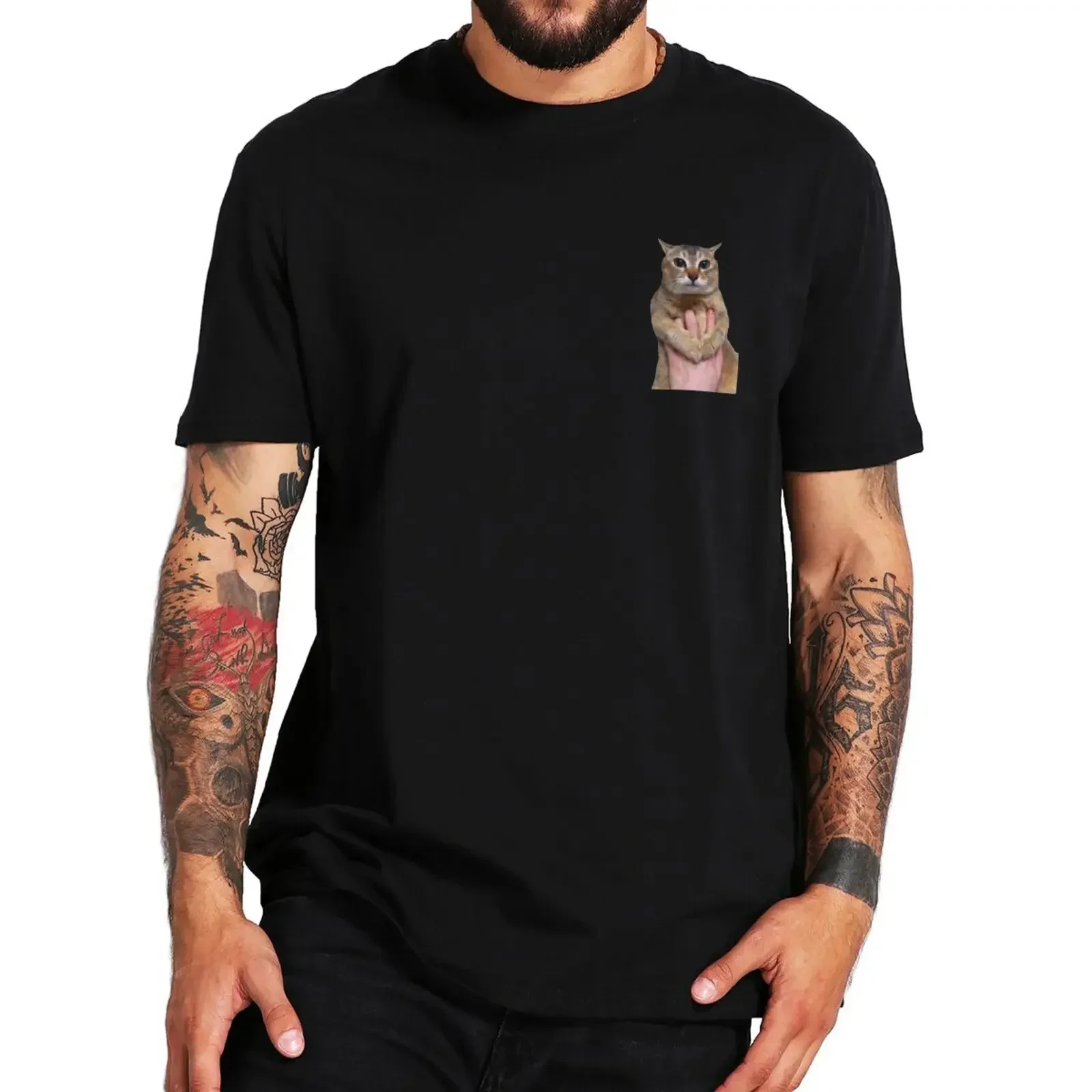 Tole Tole Cat T Shirt Cute Cats Meme Trend Y2k T-shirt For Men Women 100% Cotton Soft Breathable Casual Unisex Tee Tops EU Size