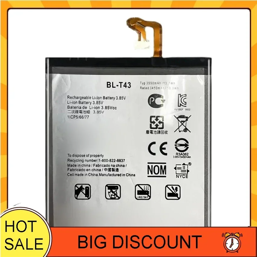 BL-T43 3550mAh Battery For LG G8S ThinQ LM-G810 Batteries Warranty + Tools