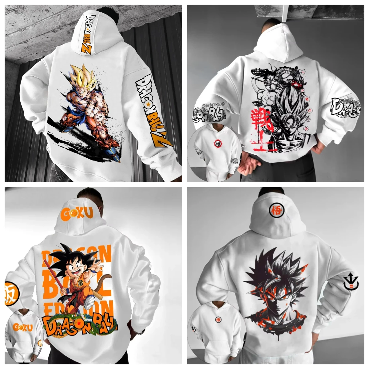 

Latest Anime One Piece Dragon Ball Demon Slayer Spring and Autumn Men's Hoodies 3D Printed Trendy Men's and Women's High Streett