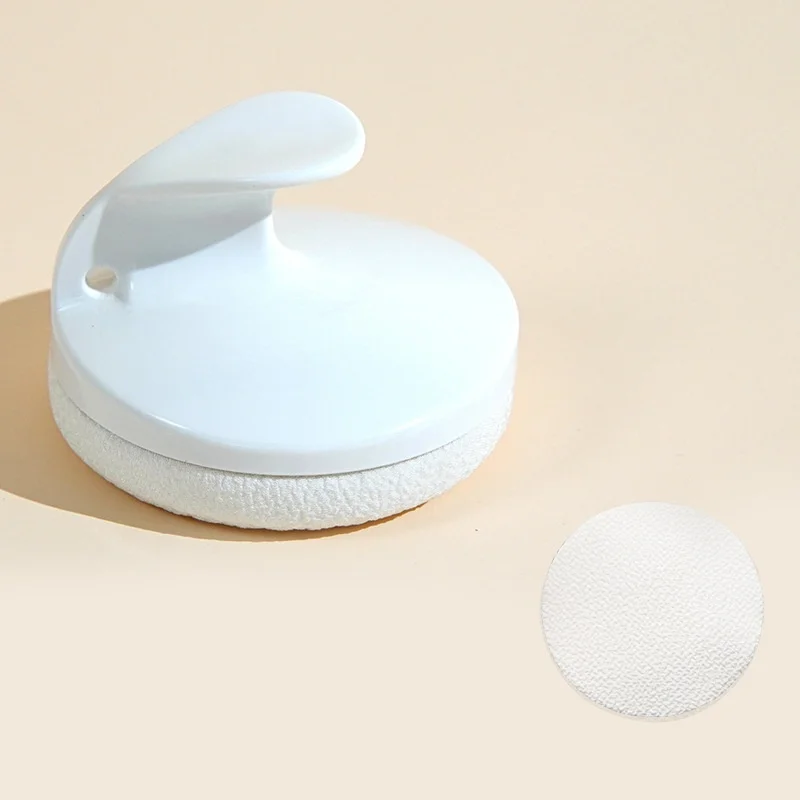 Asciugamano da bagno durevole tenuto in mano Scrubber rotondo delicato sulla pelle Spazzola da doccia Pulizia del corpo Accessori da bagno esfolianti