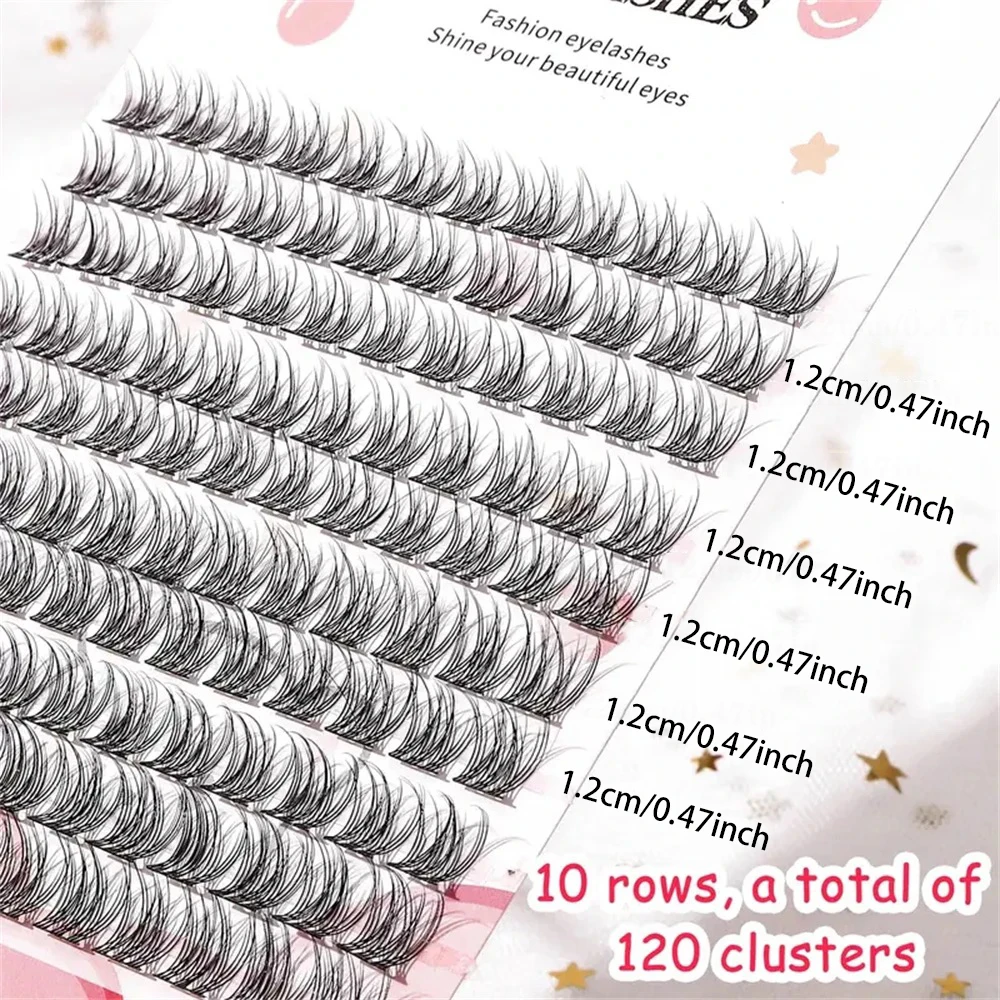 DIY Wimpernverlängerungen, Gebogenes Design Einfach Anzuwendende Einzelwimpern für Anfänger, Wispy Cartoon-Style Künstliche Wimpern für den Alltag – Detail 4