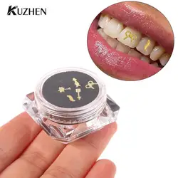 5Pcs/box Dental Diamond Crystal Teeth Studs Metal Tooth Ornaments Tooth Gems Jewelry Tooth Decoration