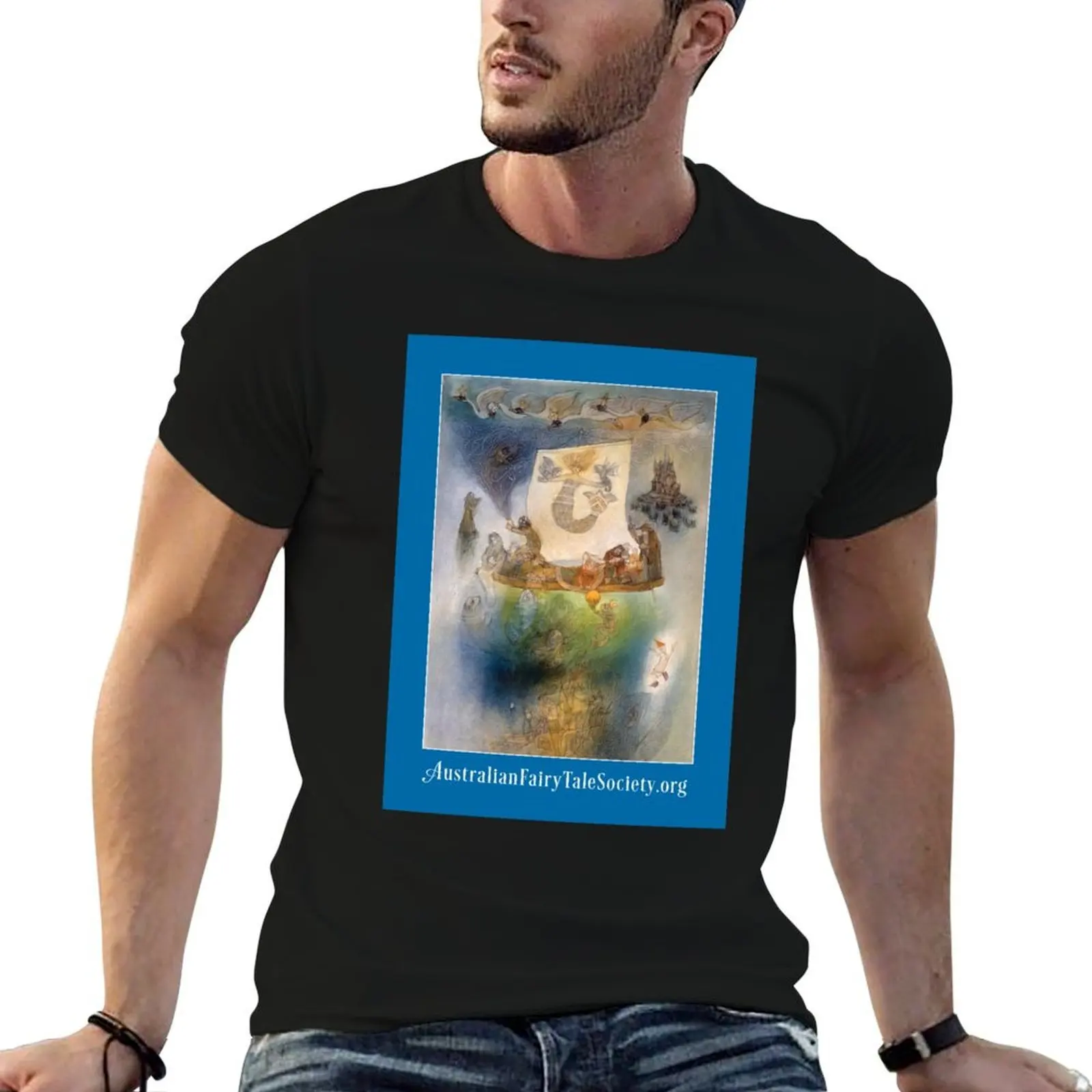 Magical Waters of Fairy Tales by Helen McCosker T-Shirt t shirt custom print anime t shirts for man cotton t shirt pack T-shirt