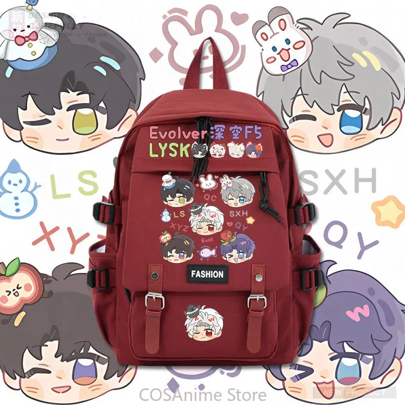 

Anime Love and Deepspace Rafayel Zayne Xavier Sylus Caleb Backpack School Bag Knapsack Cosplay Handbag Messenger Bag Halloween