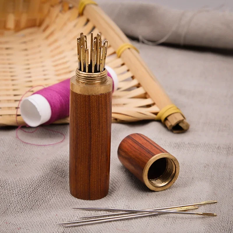 

12pcs Blind Needles Elderly Easy Use Sewing Needle Household Threading Sewing DIY Side Big Hole Self Threading Bodkin Needle