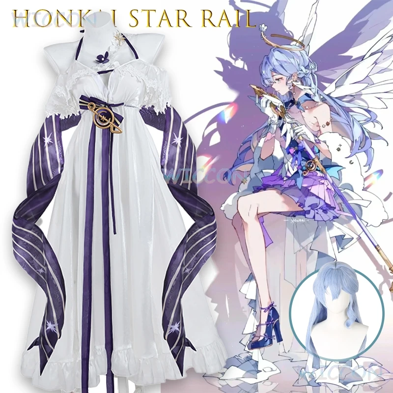 

‌ Игровой персонаж Honkai Star Rail Robin, купальник для косплея, аниме, наряд, официальный дизайн, летняя пляжная одежда ‌ Традиционный стиль двойной