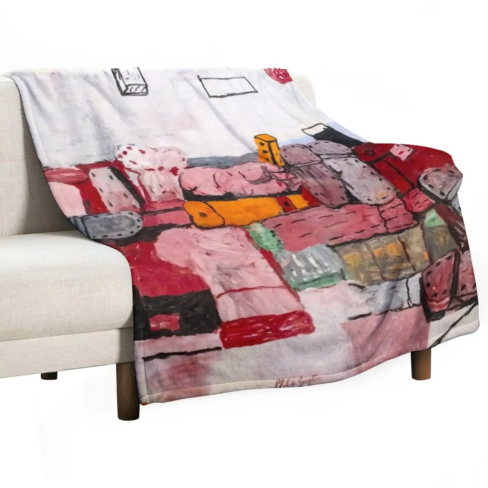 

Philip Guston's artwork Throw Blanket Soft Plush Blanket as Housewarming Gift