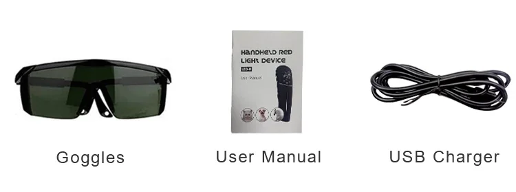 أداة علاجية LED سوداء محمولة للقطط والكلاب، تصميم كلاسيكي منخفض المستوى مع خصائص التطهير