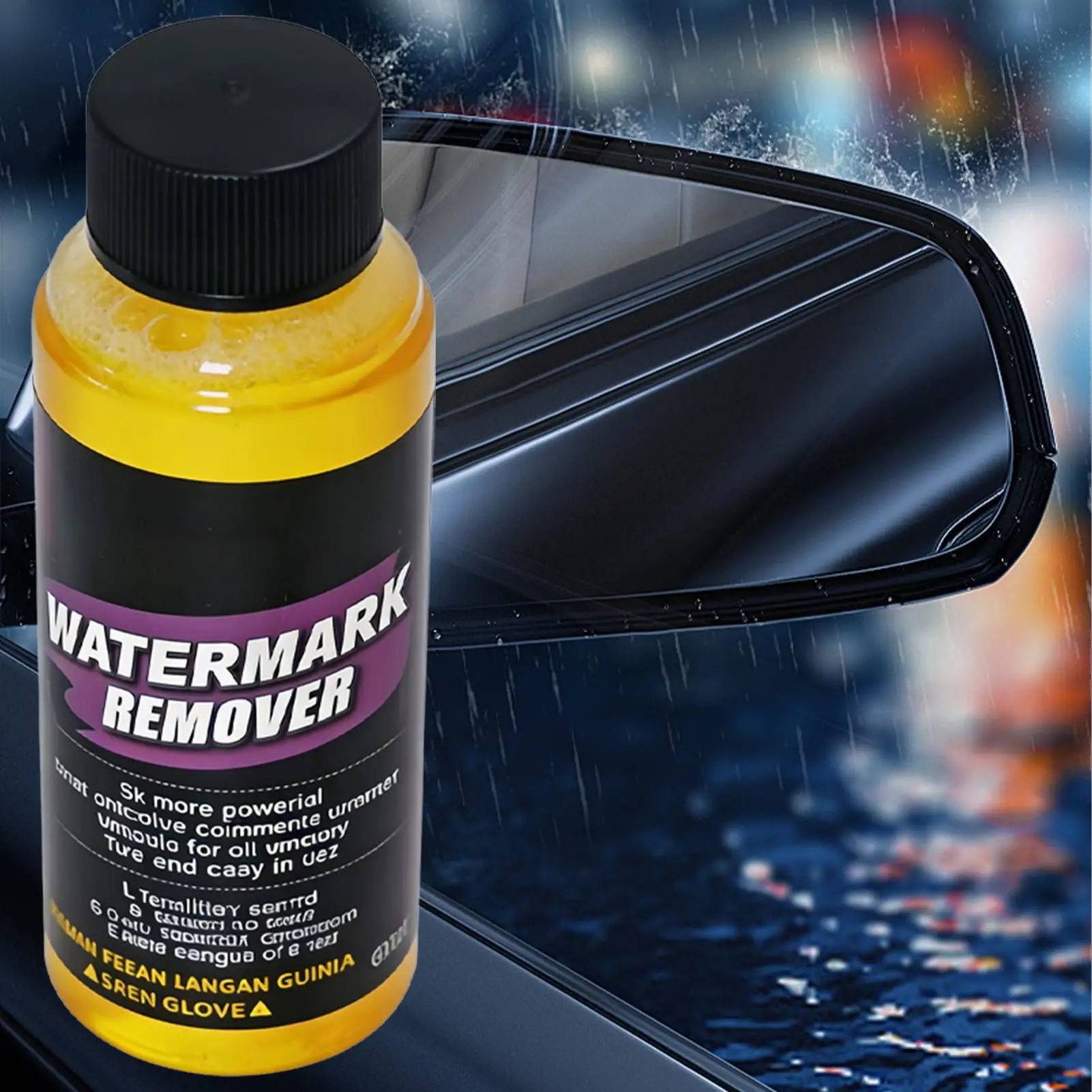 Hard Water Stain Remover 250ml Car Glass Cleaner Heavy Duty Spot Removal for Windshield, Truck SUV RV Sedan Rearview Mirror - view 5