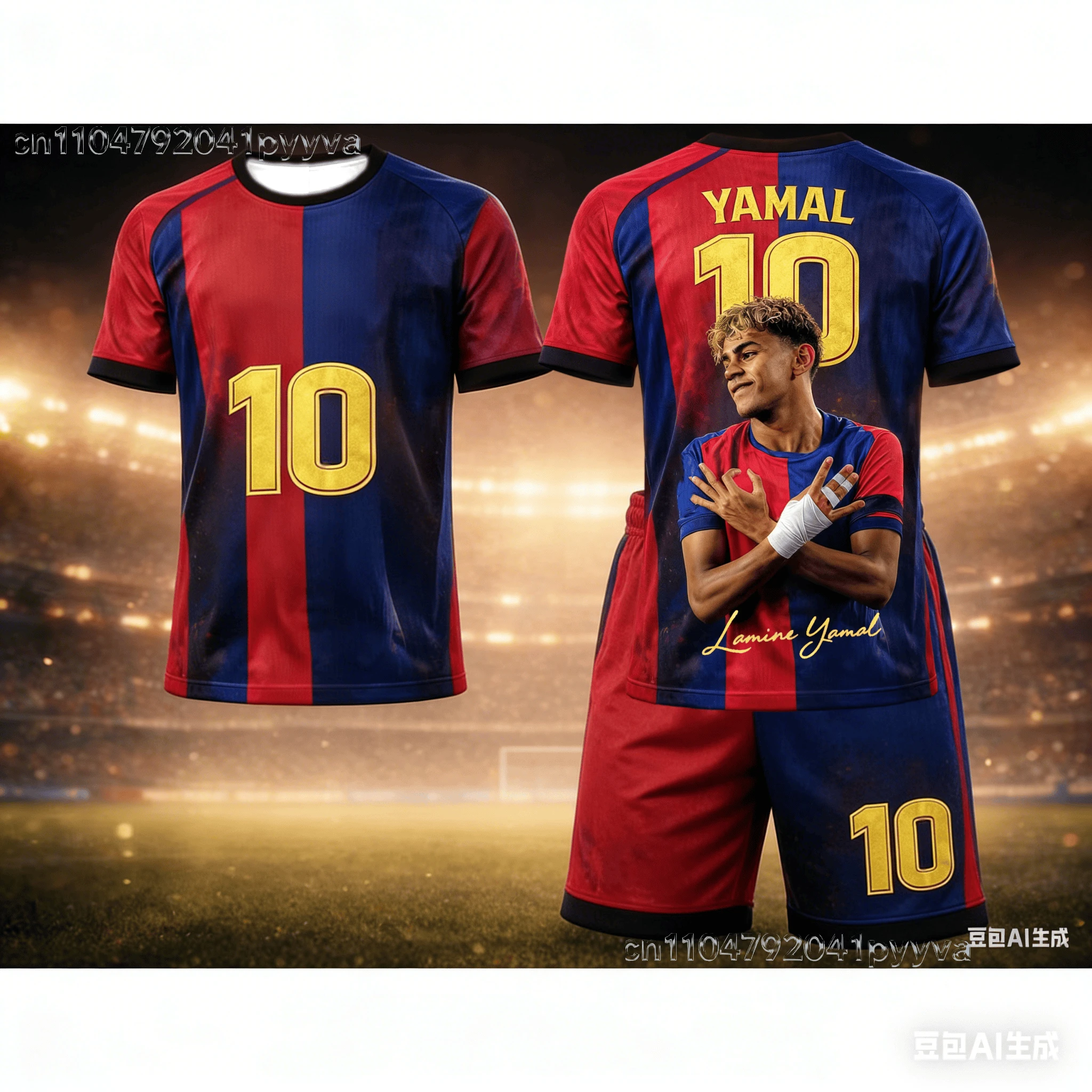 

Летний новый стиль # Ямал №10 # Футбольная форма Signature для взрослых и детей: свободный комплект из футболки с коротким рукавом и шорт, быстросохнущий