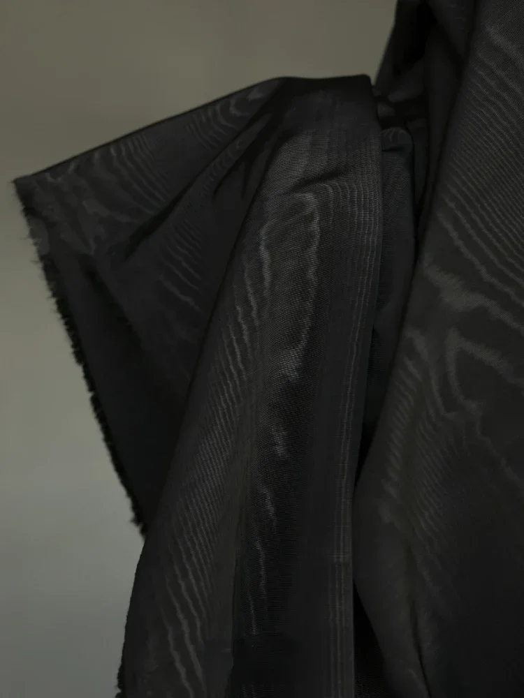 Cloud Patterned Silk Fabric Water Wave Pattern Medium Thickness Designer Cloth By Meters for Diy Sewing Pure Polyester Material