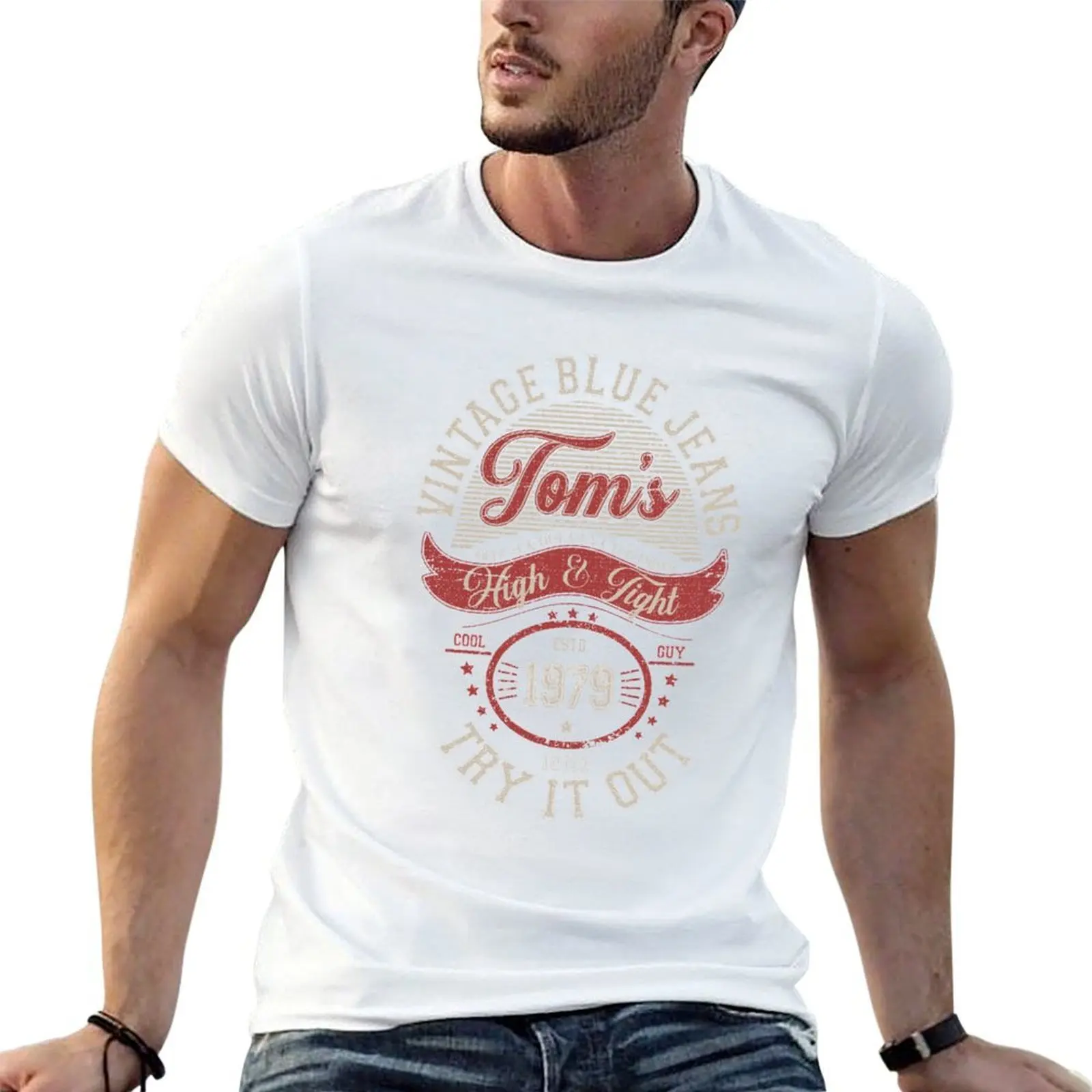 

Tom's High and Tight Jeans - Try It Out! T-Shirt t shirts for man graphic funny t shirts designer T-Shirt