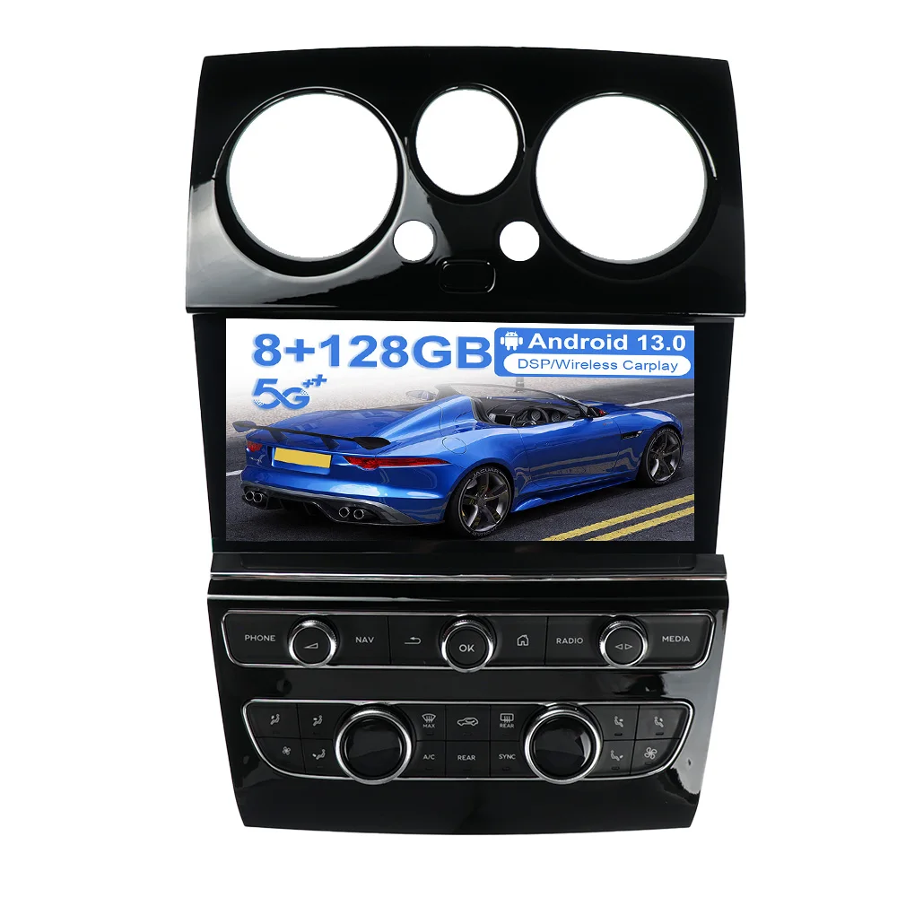 

8 + 256G 10,9-дюймовый экран Android 13.0 для Bentley Continental Flying 2005-2017 стерео автомобильный радиоплеер GPS-навигация DSP CARPLAY