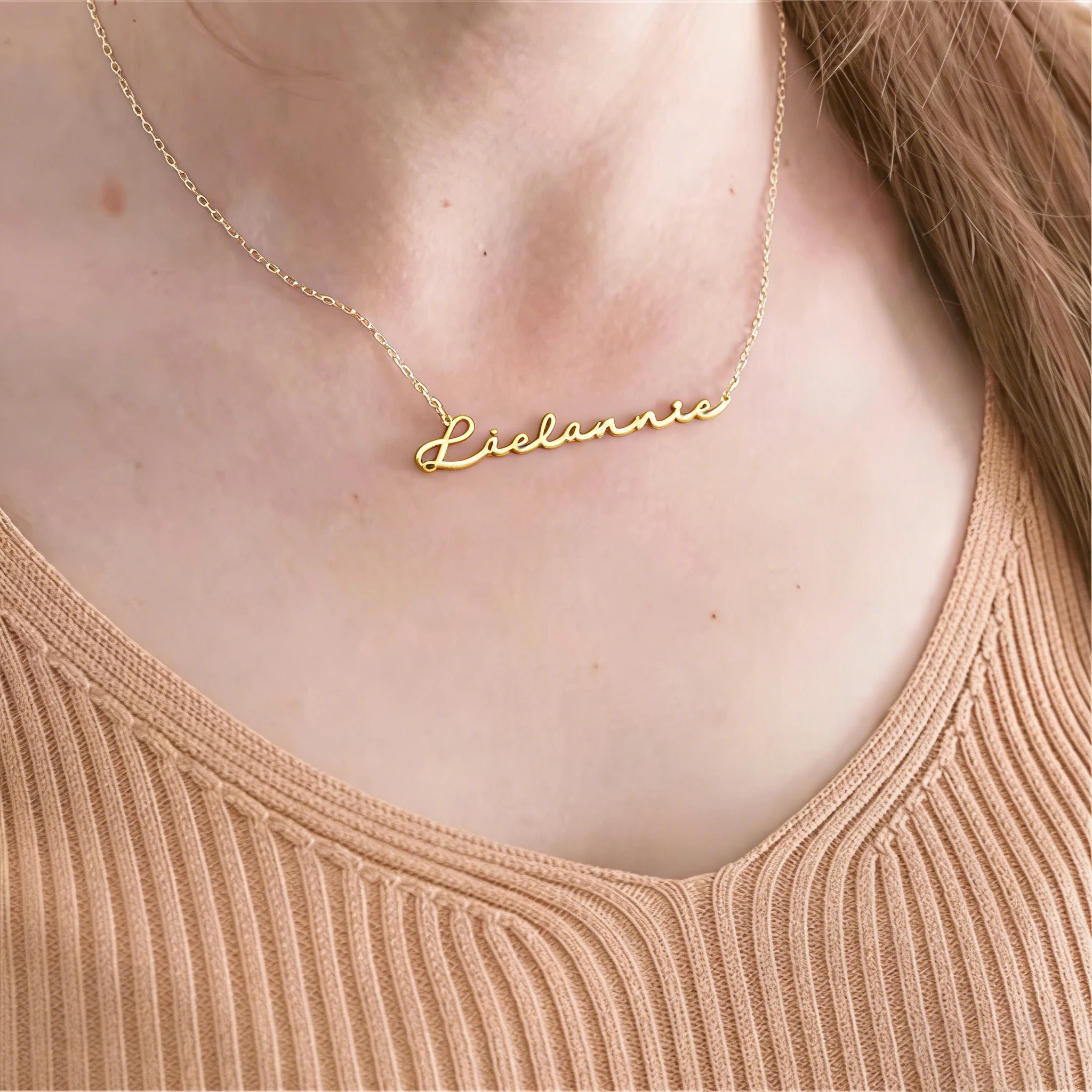 

Custom Name Necklace Personalized Gold Choker Stainless Steel Jewelry for Women Custom Letter Pendant Perfect Gift for Her