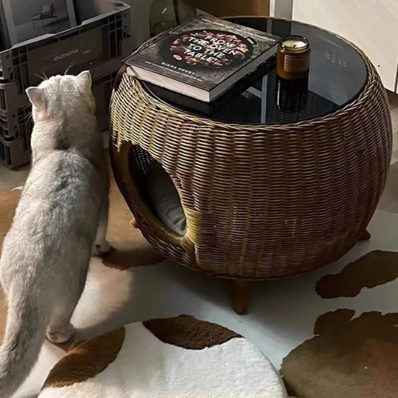 

Садовые круглые журнальные столики, коричневые украшения, угловые журнальные столики для салона, современная японская многофункциональная мебель Escritorio в скандинавском стиле