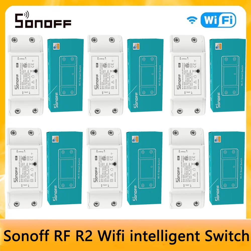 

SONOFF RFR2 Smart Switch WiFi intelligent Switch Remote 433 Remote Control Function Voice Timing Modification Part