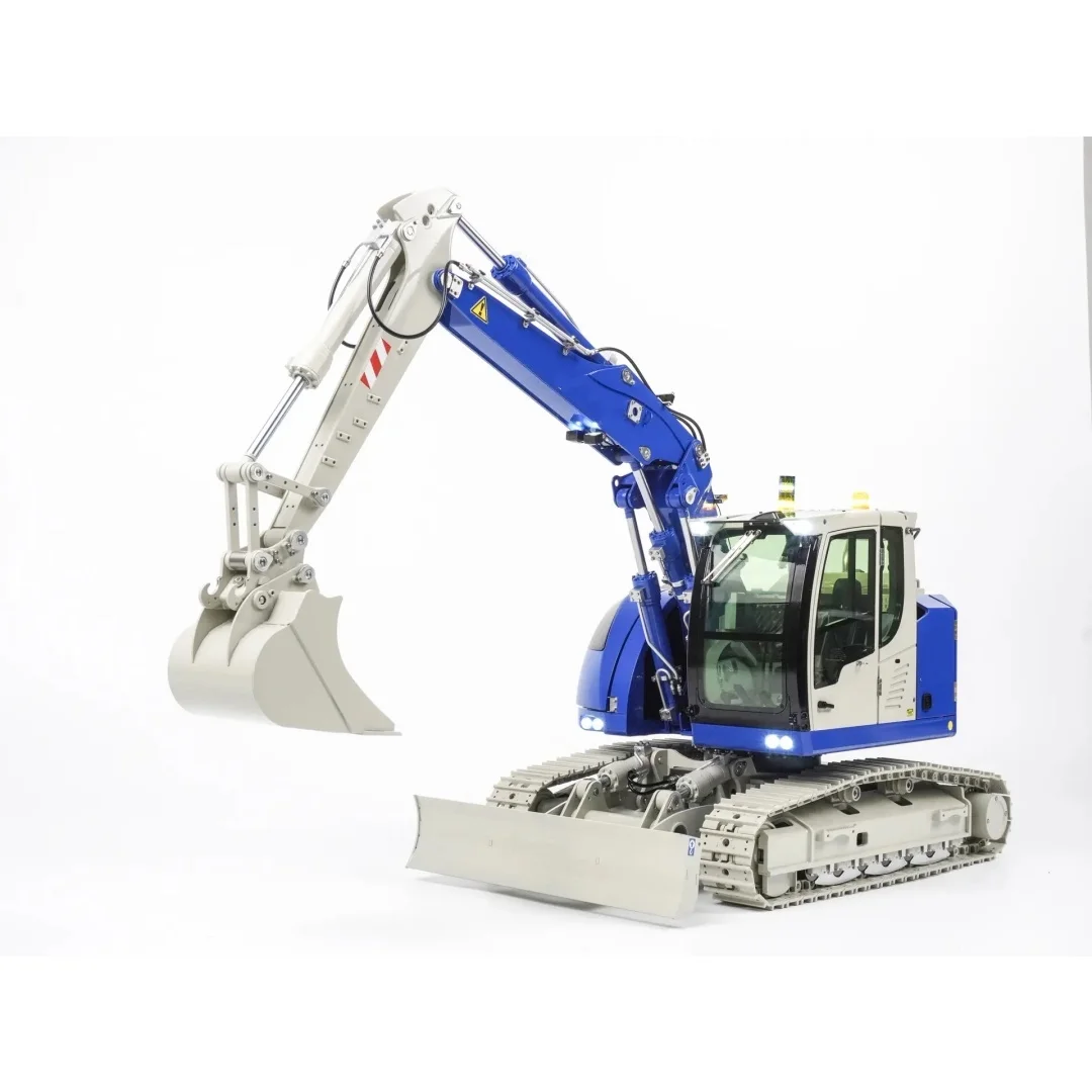 Escavatore idraulico RC Metallo C914 CNC 1:14 CUT Modello Valvola a 5 vie 3 bracci Telecomando Scavatore Accoppiatore manuale a sgancio rapido