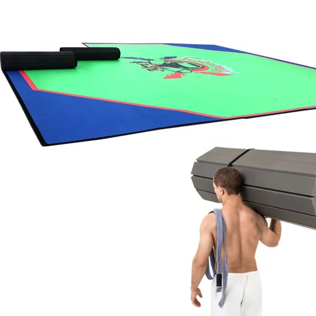 Factory High Quality Tatami Smooth Carpet Black Yellow Green Gym Red White Judo Taekwondo Blue Wrestling Style Surface Roll Mat