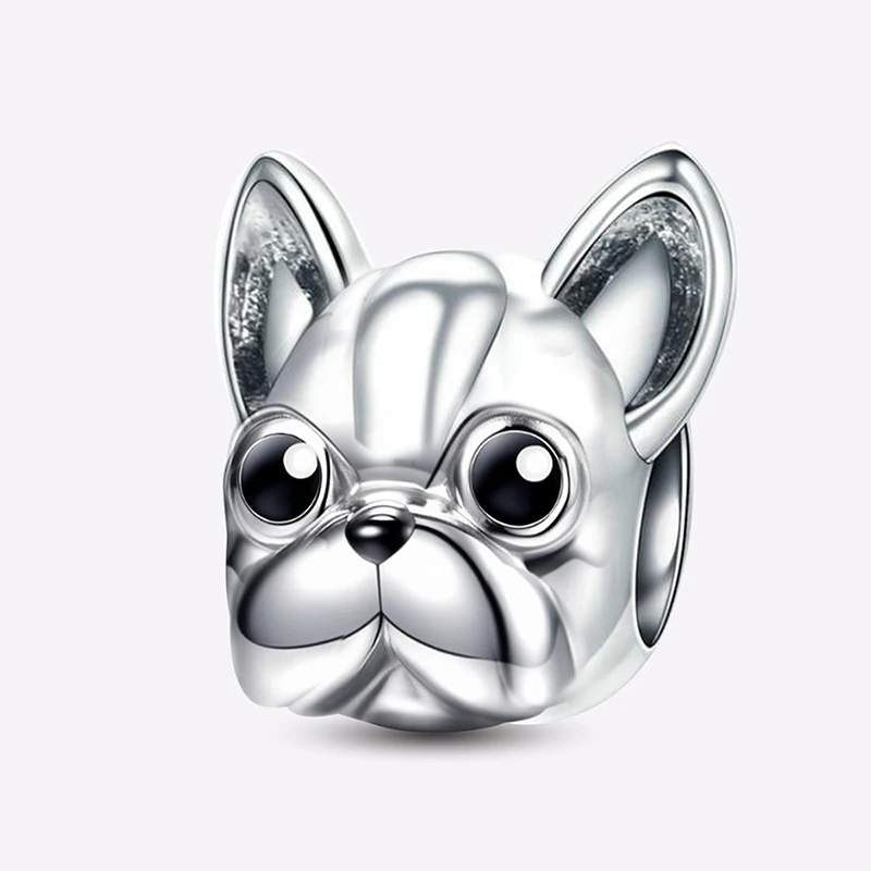 925 Sterling Silver Cute Flying Pig French Bulldog Elephant Cat Bead Diy Bracelet Necklace Making Gift Of High Quality Jewelry