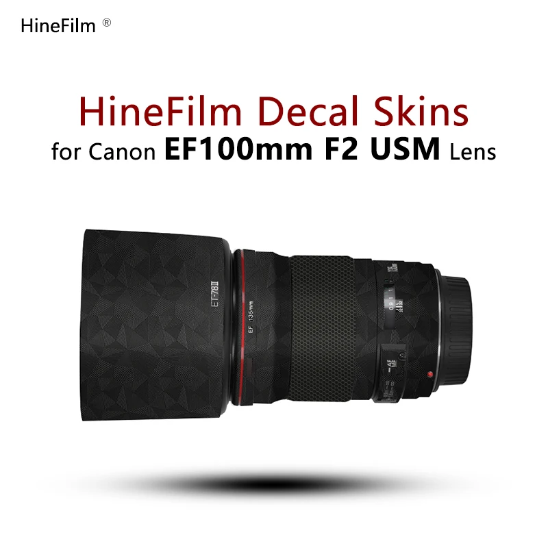 Dostosowana skórka na obiektyw Canon EF135 F2 Naklejka na obiektyw 135 F2 Skórka na obiektyw Canon EF 135mm f/2L USM Naklejka ochronna na obiektyw