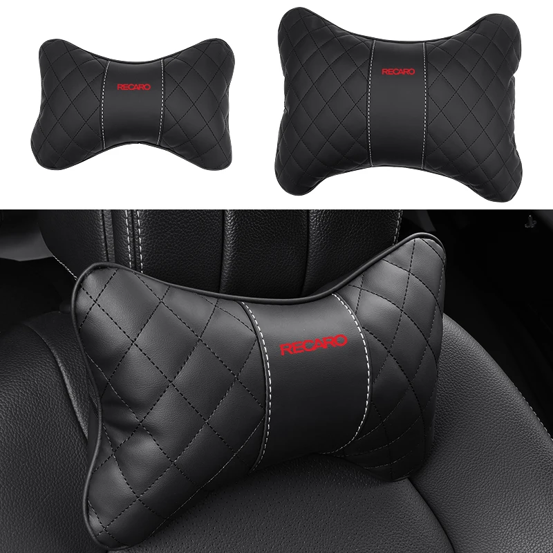 

Car Seat Head Support Lumbar Cushion Headrest Neck Pillow For RECARO Racing