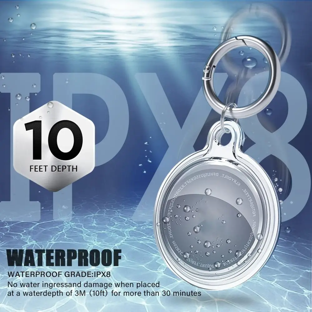 Premium Keychain Protective Case Full Protection Anti-lost Tracker Device Shock-proof TPU Smart Accessories for Apple AirTag