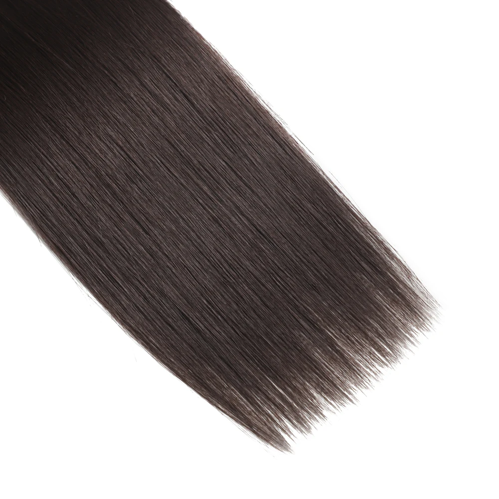 26 بوصة وصلات شعر صناعية لحمة 100 جرام خياطة في حزم مستقيم طويل نسج الشعر للمظهر الطبيعي الاستخدام اليومي #5
