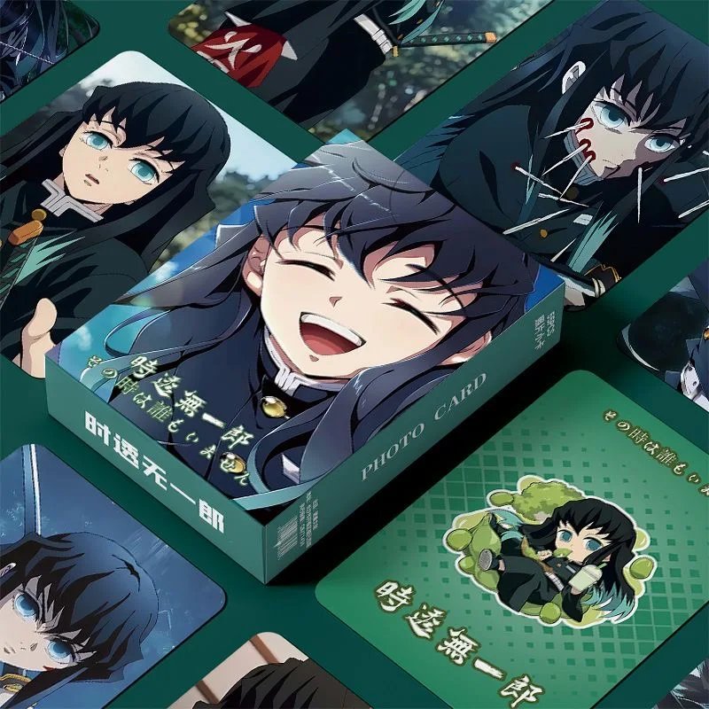 

Клинок Ghost Annihilation: прозрачная и 3-дюймовая коробка для личной периферии Unajiro с 55 лазерными картами, альбом для карточек с маской ЛОМО