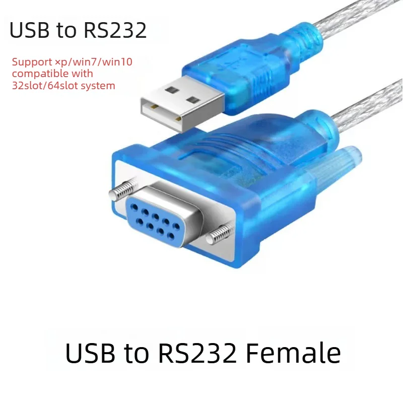USB To RS232 Serial Cable DB9 9Pin Converter Adapter Male Female COM Port Data Transfer For Printer Engraving Machine Industrial