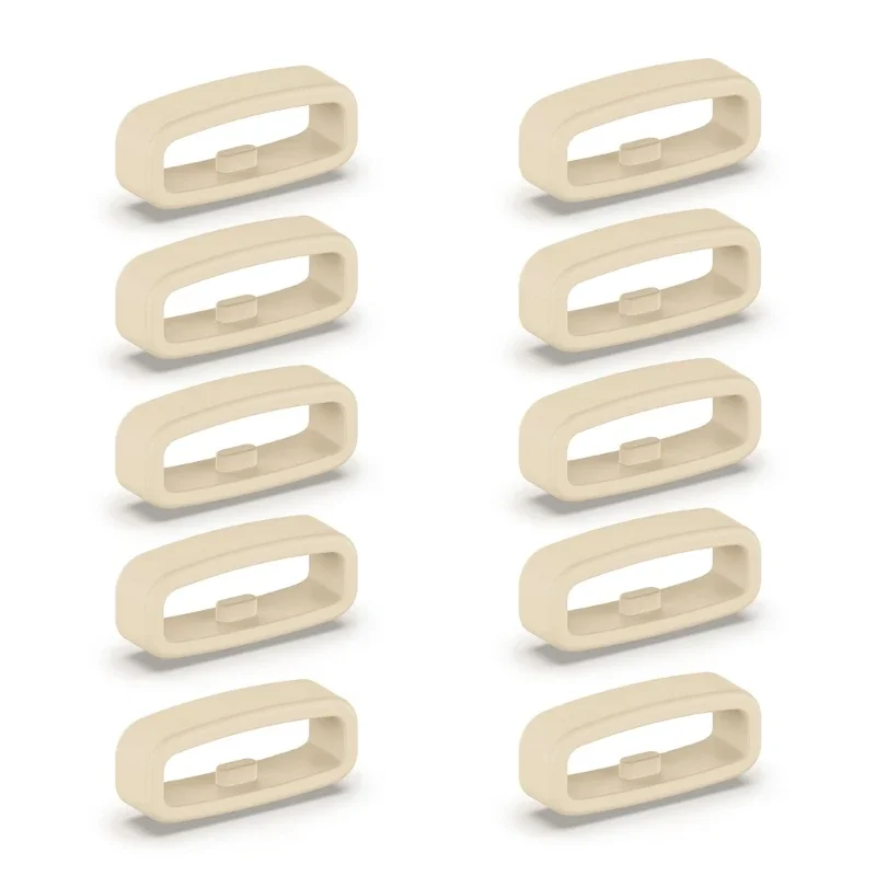 10pcs Rubber Silicone Watch Band Keeper Holder Loop 18mm 20mm 22mm Strap Activity Ring Smartwatch Accessories Watchband Ring