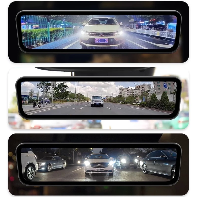 

For Chery ICAR ICAUR V23 Car Streaming Media Rearview Mirror Dash Cam Dual Camera Hidden HD Night Vision Driving Recorder