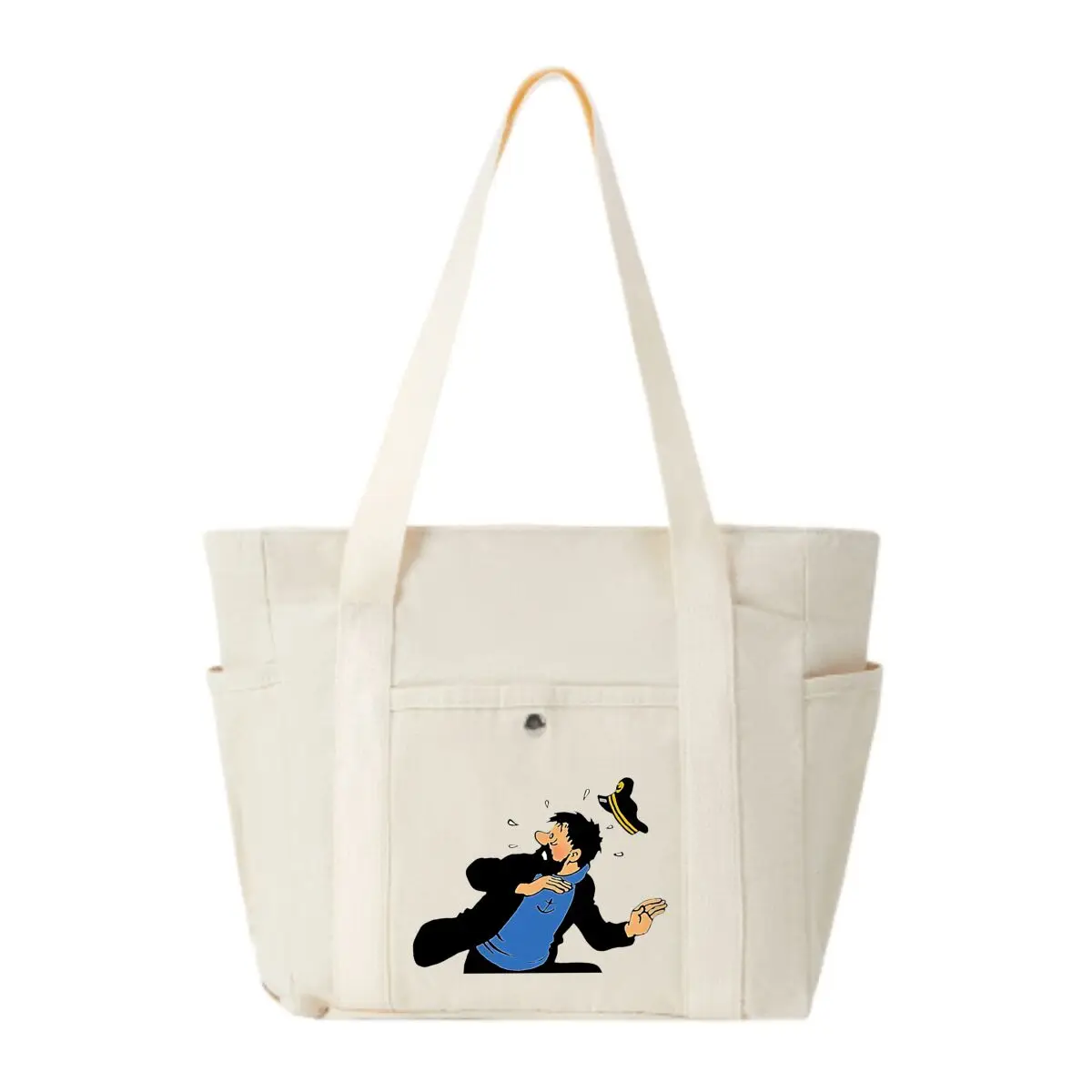 

Мужская шляпа с рисунком, большая вместительная холщовая сумка-тоут, сумка для работы, сумка для переноски в студенческом стиле