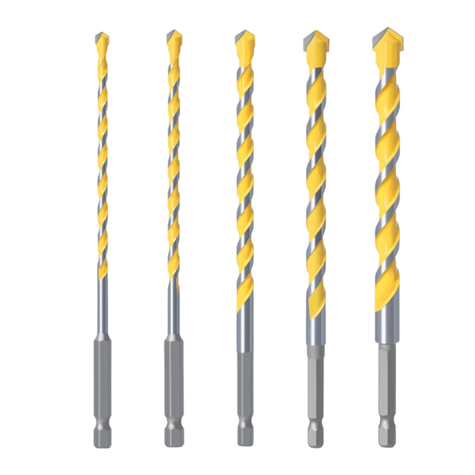 Multifunctional Tile Home Wood Block Concrete Drill Bit Set Hammer Hex Shank Masonry Tools Professional Glass Brick Carbide Tip