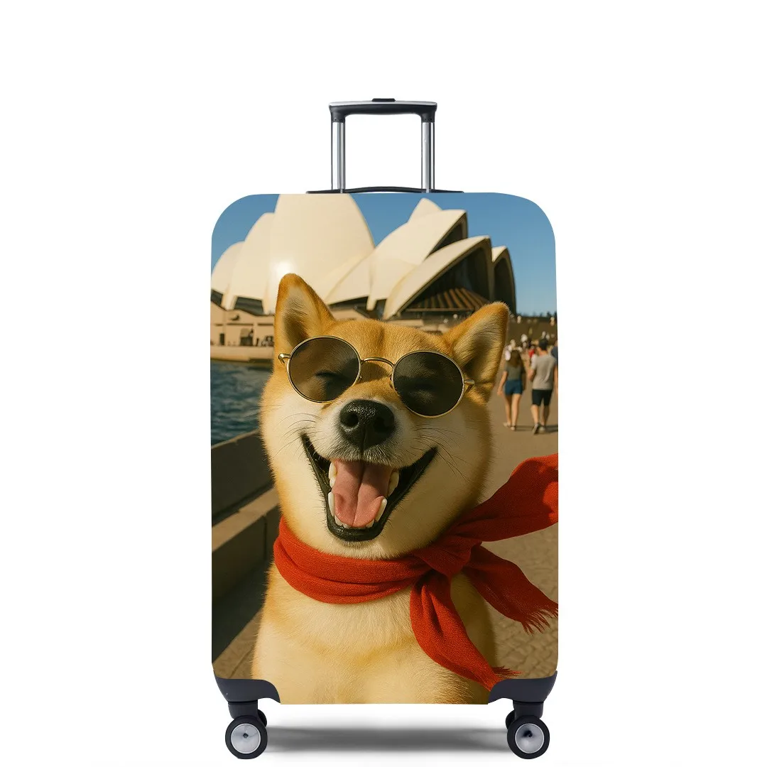 

Эластичный чехол для багажа для собак, пылезащитный чехол для дорожного чемодана, защитный кожаный чехол для ручной клади, аксессуары для путешествий