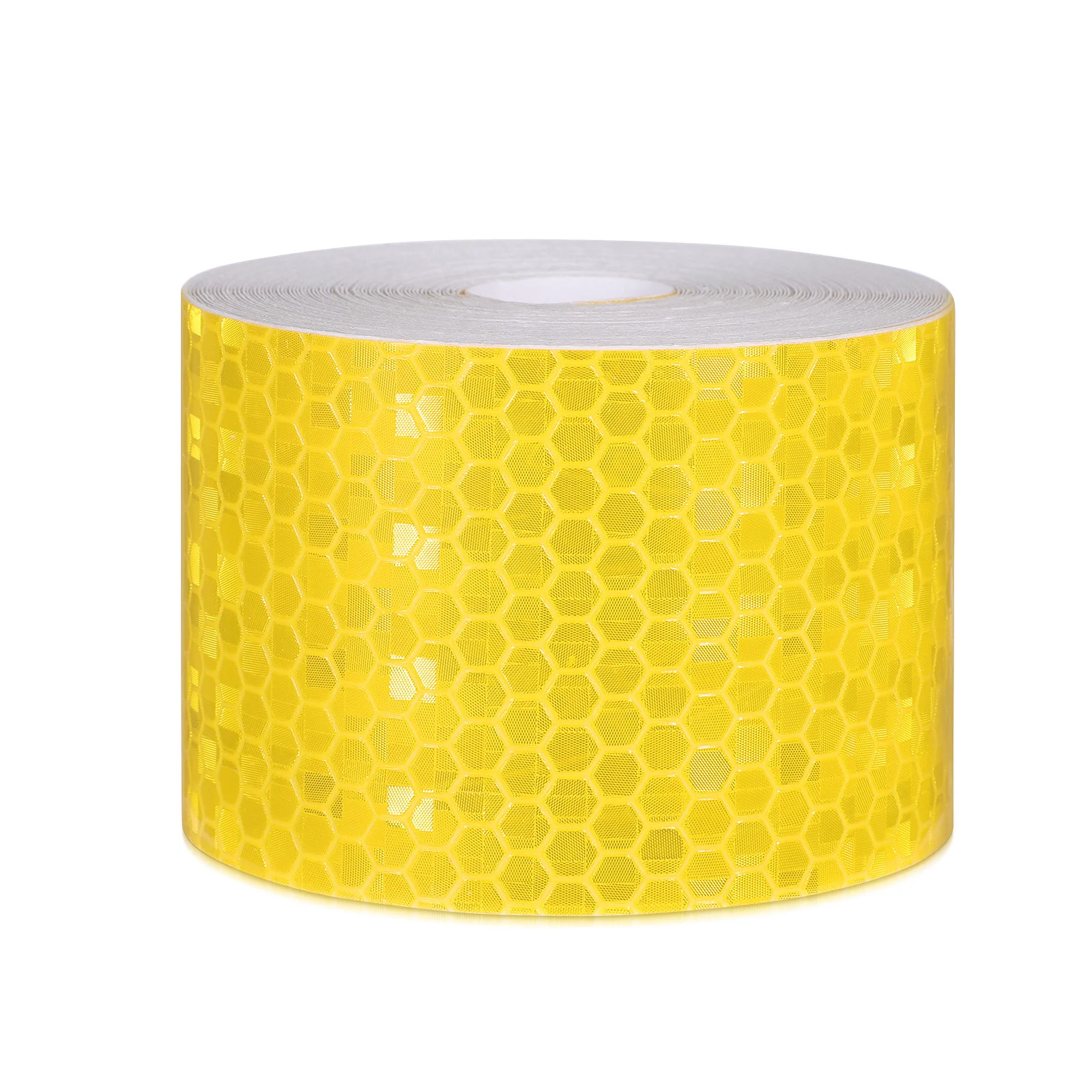 

1 Roll Traffic Warning Pillar High Visibility Reflective Tape Yellow Safety Warning Tape for Roads Parking Lots Construction