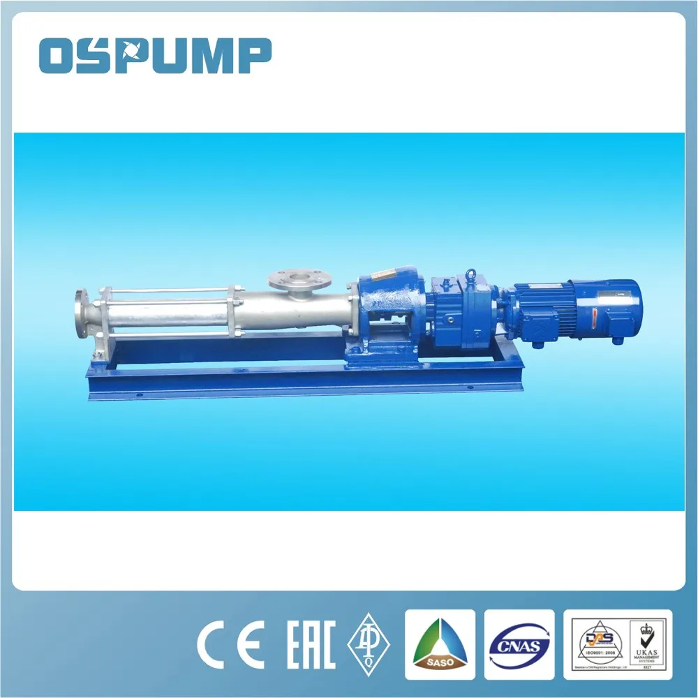 Pompa a vite per uso alimentare con pompa a flusso assiale orizzontale per acqua serie G presa di fabbrica