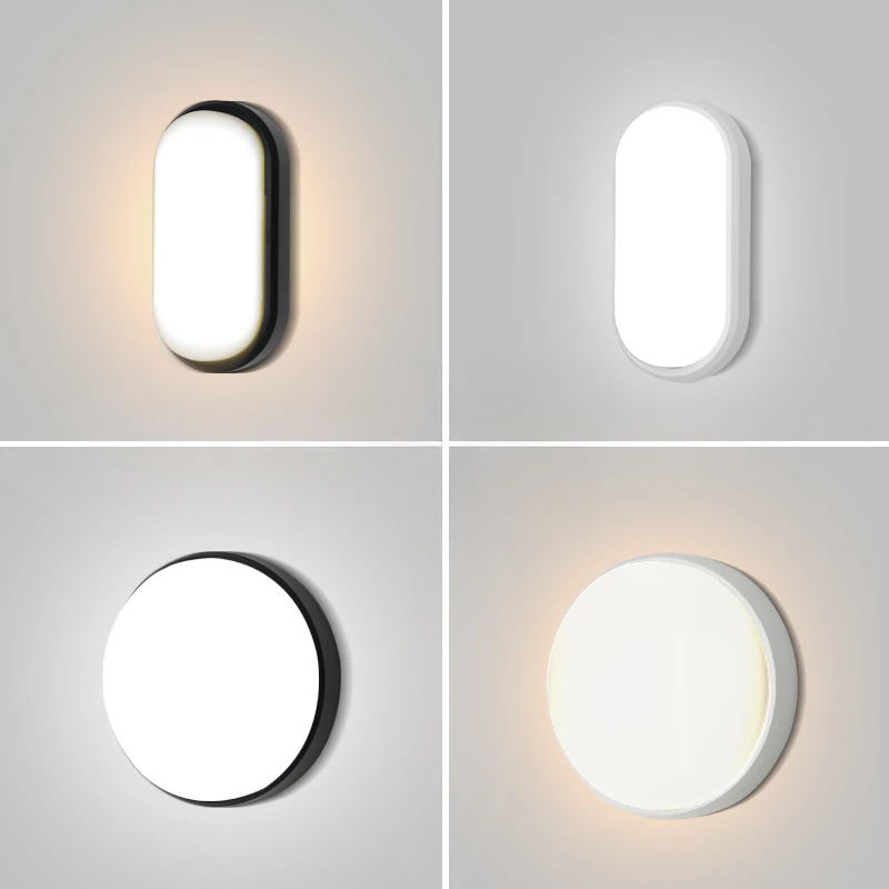 

Waterproof LED Wall Lamp Ultra Bright Circular Ellipse Walllights Outdoor Indoor Bedroom Balcony Bathroom Hallway Courtyard