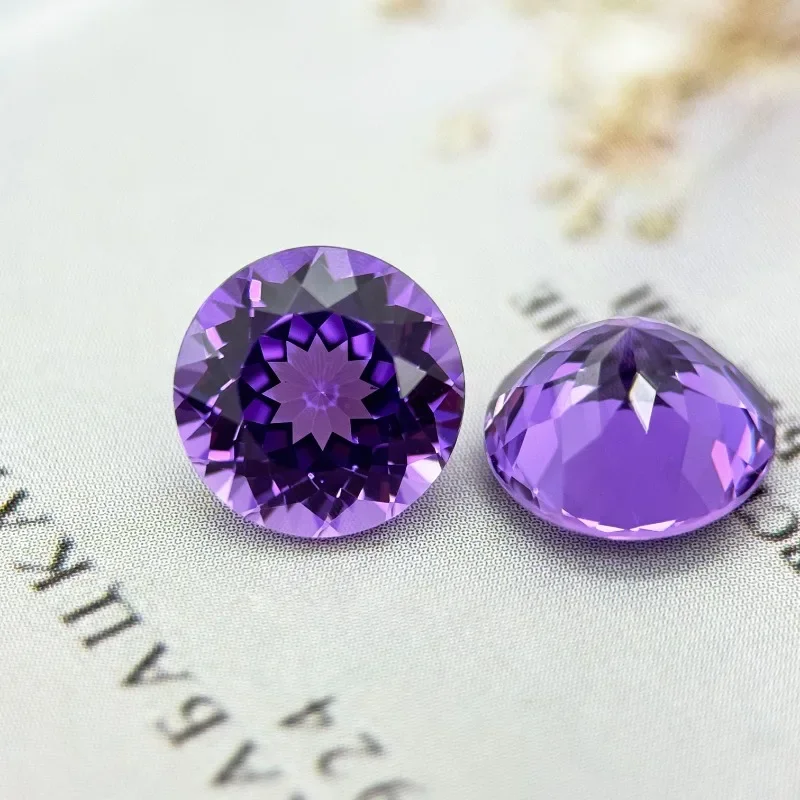 

A-Lab выращенный сапфир круглой формы фиолетовый синий цвет высшего качества очаровательные бусины для изготовления ювелирных изделий своими руками кольца на выбор AGL Certifica