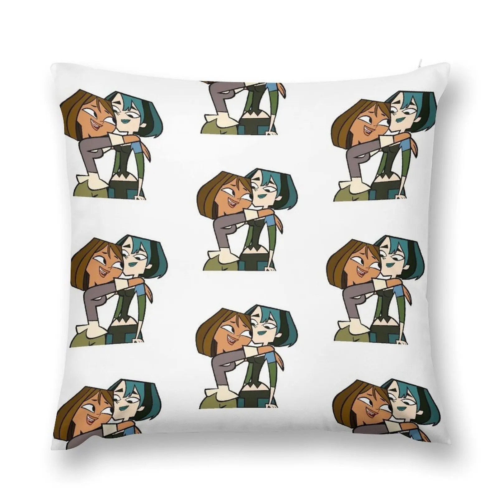 Courtney and Gwen - Total Drama Throw Pillow ornamental pillows Pillow Cases luxury decor covers for pillows pillow