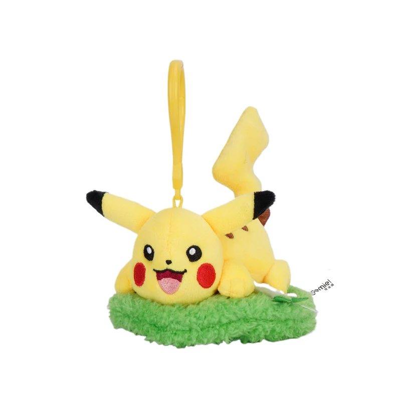 Animal Pokemon Pikachu Eevee Bulbasaur Charmander Jigglypuff Squirtle Kawaii Plush Toys Pendant Keyring Keychain Birthday Gifts